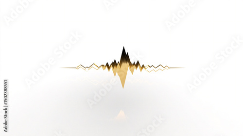 A lone infinity shard in minimalism style