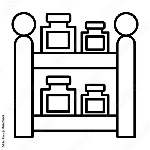 Spice Rack line icon