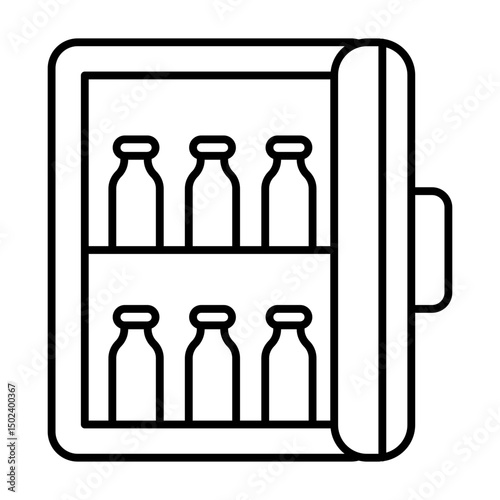 Mini Fridge line icon