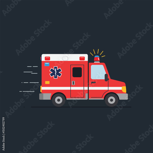 Ambulance Emergency Vehicle Illustration
