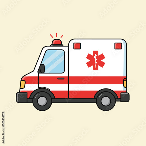 Ambulance Emergency Vehicle Illustration
