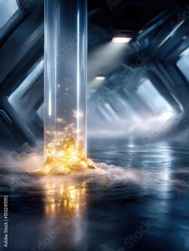 Fusion Reactor Inertial Confinement Energy System. Generative AI