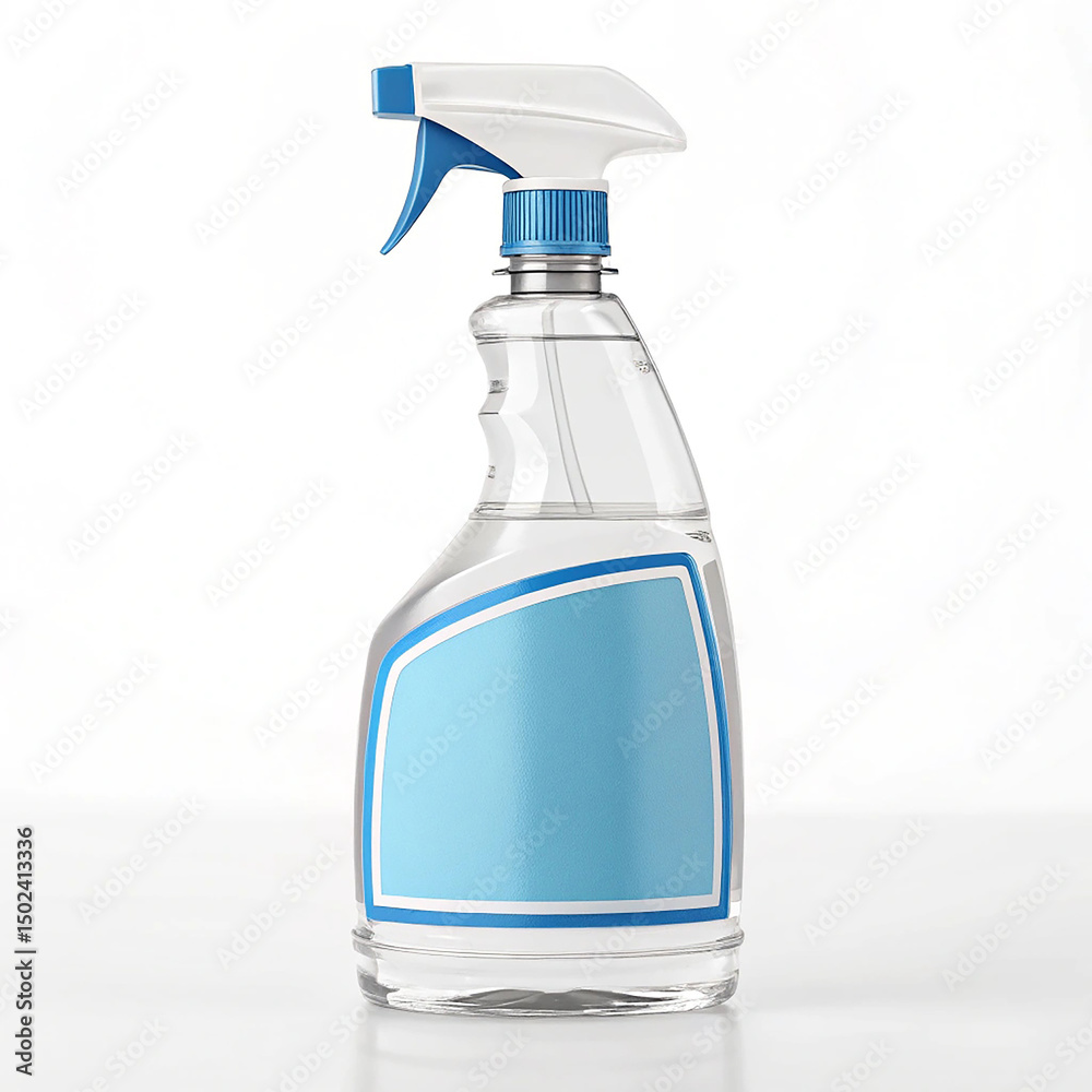 Carpet cleaning solution in labeled bottle Carpet cleaning solution in labeled bottle
