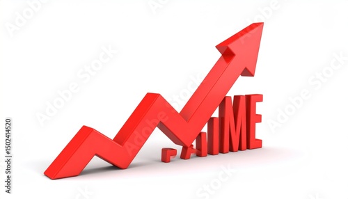 Arrow Increasing Near Time Sign