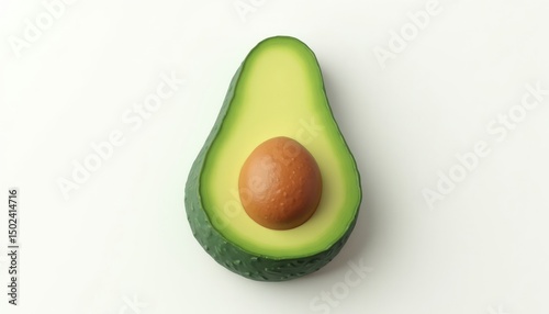 Avocado Half with Seed