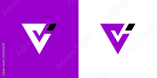 Creative Logo Letter VI with Abstract,Illustration,Design Inspiration,Vector,Icon