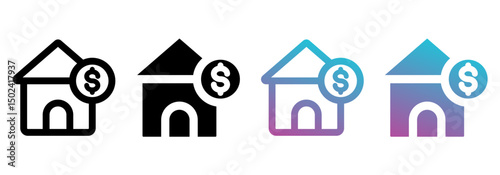 House For Sale best multistyle icon sheet collection
