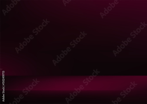 Dark purple and pink background vector 3d with podium. 3D abstract studio room with pedestal podium. Space for selling products on the website. Vector illustration.