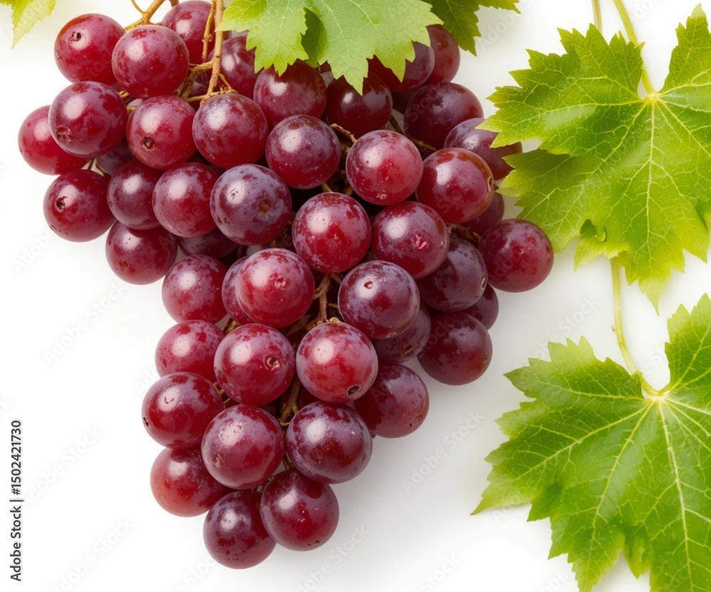 Fototapeta premium grape fruit white isolated background