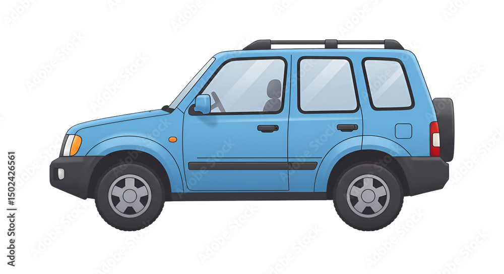 Light blue SUV side view (1) Light blue SUV side view (1)
