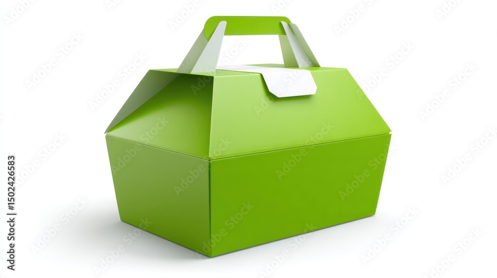 Green takeout food container Green takeout food container