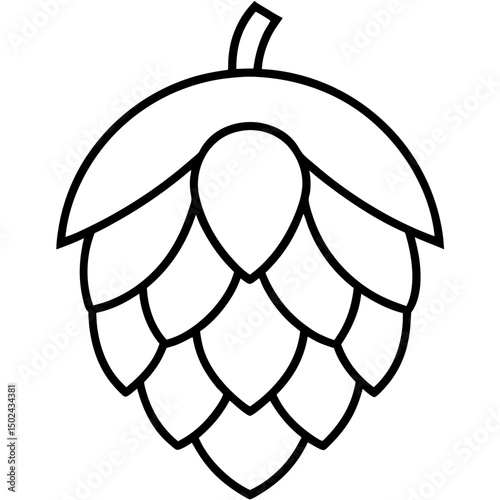 Hop Vector AI Graphic Design File on White Background