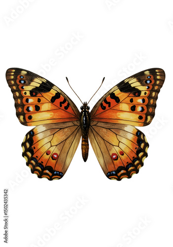 Orange and brown butterfly photo