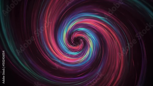 Swirling Colorful Light Trails Abstract Motion Background