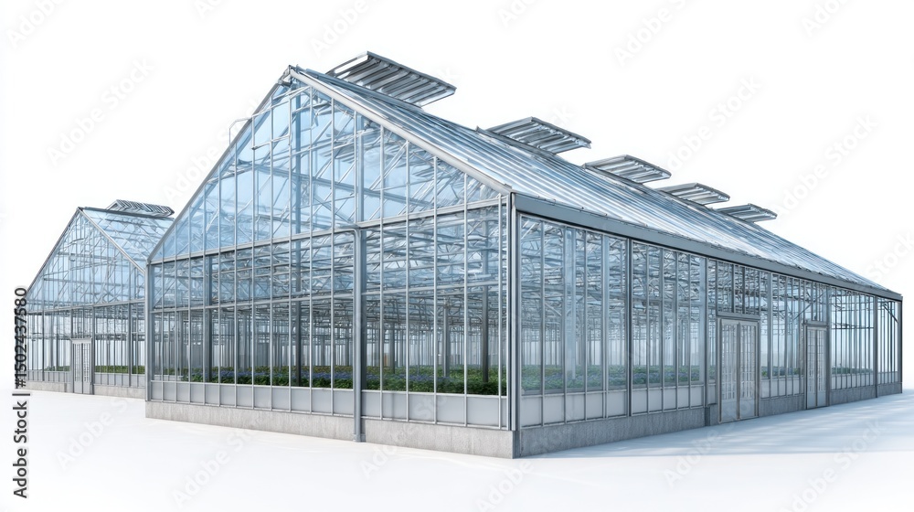 Obraz premium Modern greenhouse complex