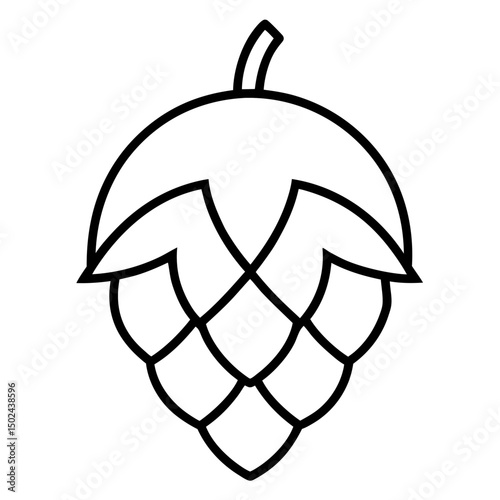 Hop-bud Vector AI Graphic Design File on White Background