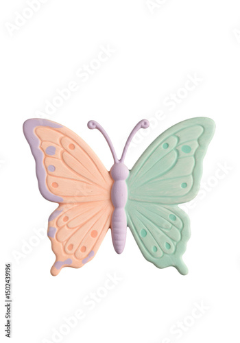 Pastel butterfly-shaped teether photo