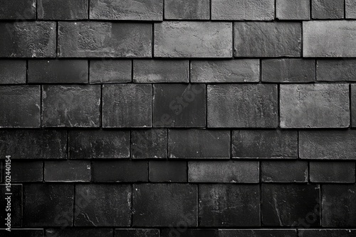 Dark gray stone tiles in a grid pattern