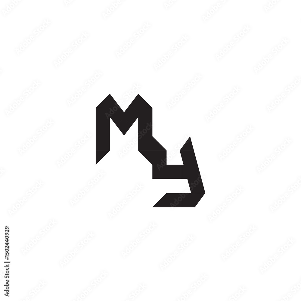 logo alphabet esport gaming design modern futuristic MY Initial monogram sport Alphabet logo alphabet esport gaming design modern futuristic MY Initial monogram sport Alphabet