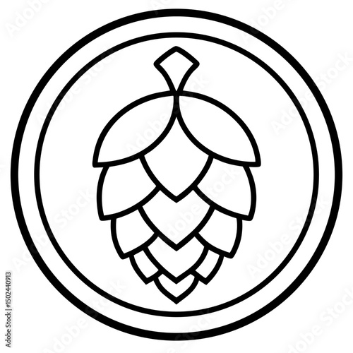 Beer-hop Vector AI Graphic Design File on White Background