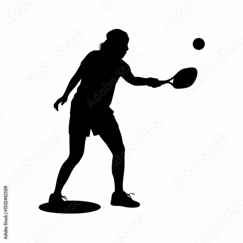 Characters playing pickleball from different angles
