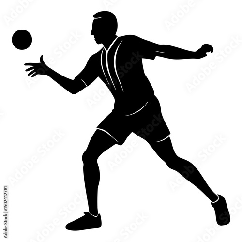Characters playing pickleball from different angles
