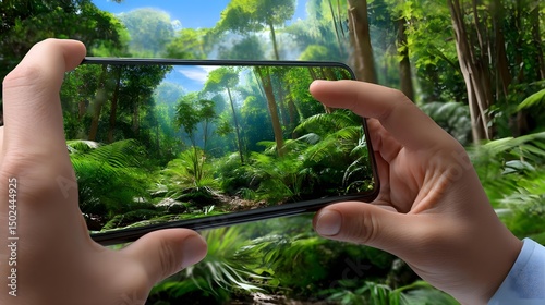 Jungle Forest Mobile Photography, Smartphone Nature, Tropical Tourism