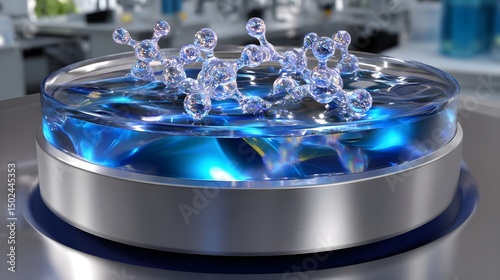 Molecular Structure in Liquid: Science, Research, Innovation, and Chemical Compound.