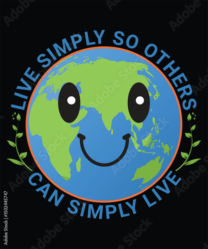 Eco-Friendly World Environment Day 2025 T-Shirt Design.
