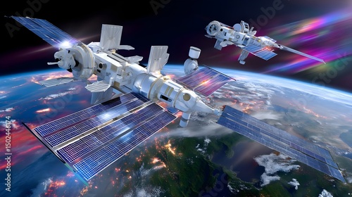 Space Station Orbiting Earth: Technology, Science, Exploration