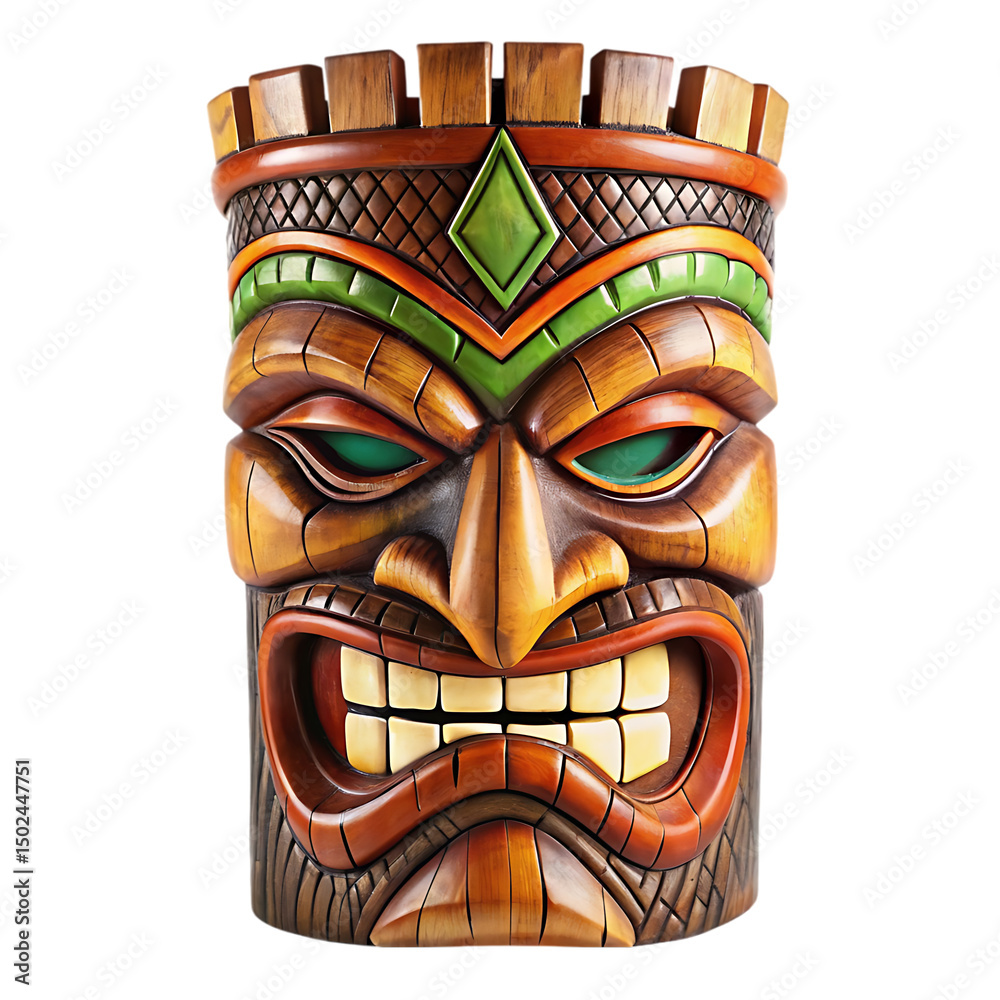 Tiki Mask: Polynesian Art Decor Tiki Mask: Polynesian Art Decor