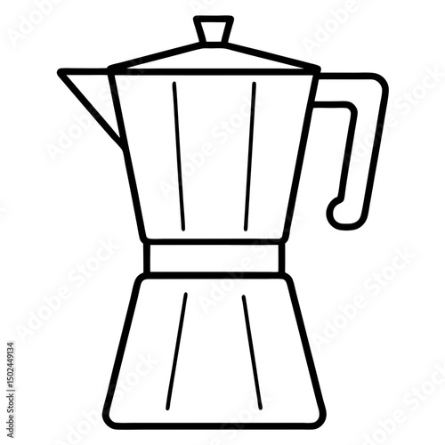 coffee maker on white background
