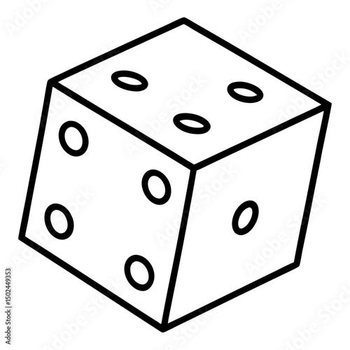 dice on white background
