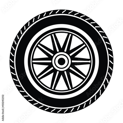 car wheel vector illustration