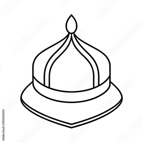 elegant muslim hat