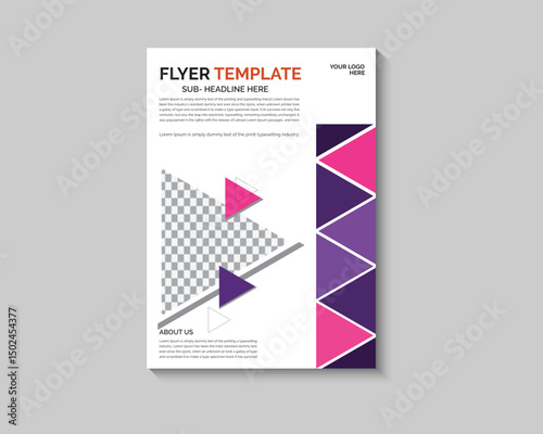 Flyer design. Corporate business report cover, brochure or flyer design. Leaflet presentation.