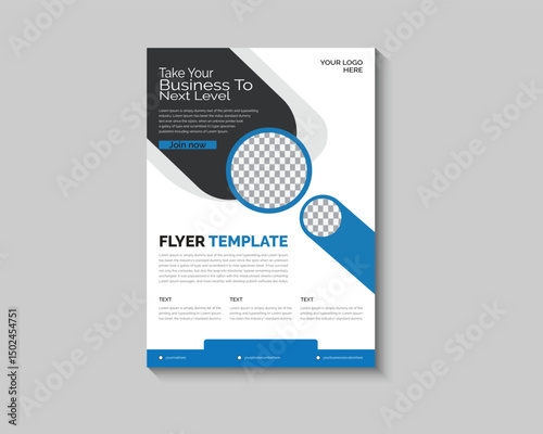 Flyer design. Corporate business report cover, brochure or flyer design. Leaflet presentation.