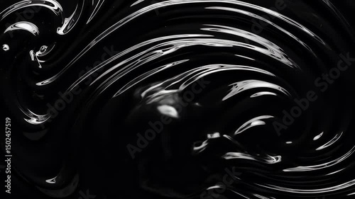 Liquid Swirling Abstract Background Slow Motion Texture