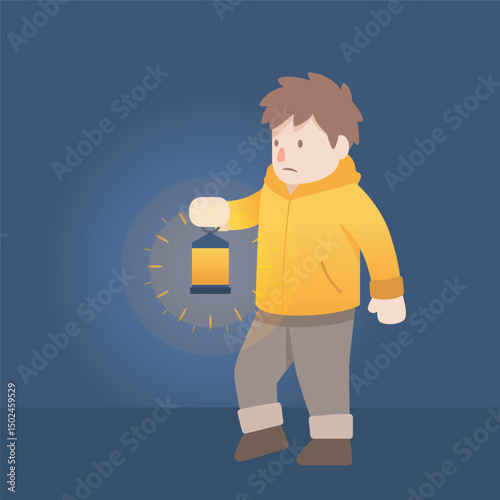 Woman shopping for clothes in a retail store illustration in isolated background