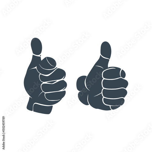 Collection of Thumbs Up Hand Gesture Icon