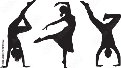 Elegant Dancer Silhouette Clipart – Ballet, Jazz, Hip Hop Digital Design

Dance Pose Silhouette Bundle – SVG PNG for Cricut and Sublimation

Ballerina & Street Dance Silhouettes – Printable Vector Art