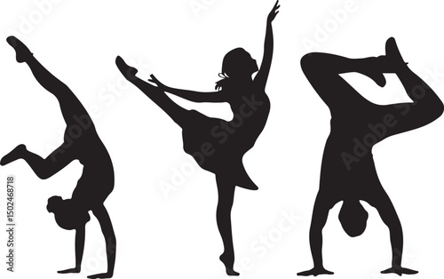 Elegant Dancer Silhouette Clipart – Ballet, Jazz, Hip Hop Digital Design

Dance Pose Silhouette Bundle – SVG PNG for Cricut and Sublimation

Ballerina & Street Dance Silhouettes – Printable Vector Art