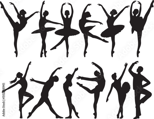 Elegant Dancer Silhouette Clipart – Ballet, Jazz, Hip Hop Digital Design

Dance Pose Silhouette Bundle – SVG PNG for Cricut and Sublimation

Ballerina & Street Dance Silhouettes – Printable Vector Art