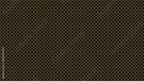 Wallpaper Mural Islamic pattern - repeating star pattern with gold outlines on a dark background surface Torontodigital.ca