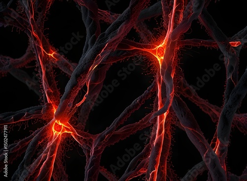 Abstract background holographic virus illustration. Digital image of infection science concept graphic