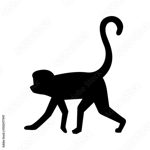 Monkey vector icon. Symbol of the Chinese zodiac, dexterity, monkeypox 