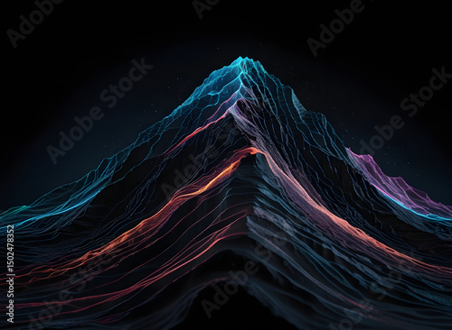 Abstract network and data Technology background concept