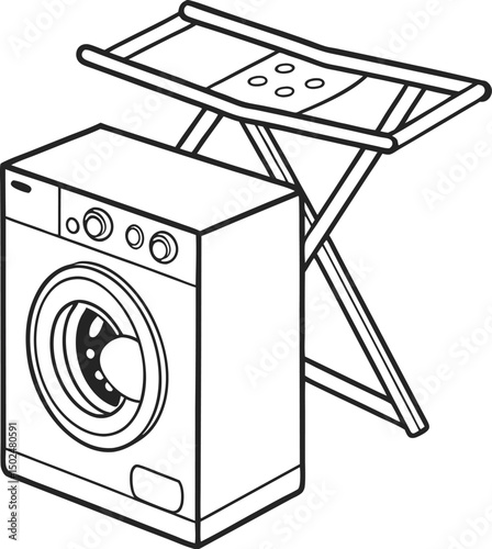 Ironing and Laundry Setup Icon