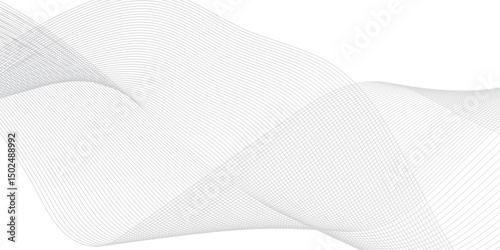 Abstract wave blend stripes lines white background. Vector curve line pattern mesh. Technology lines flow and motion energy blend.	