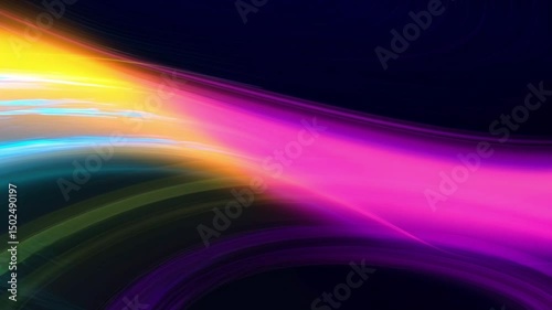 Luxury Abstract Motion Background with Pink, Yellow, Black, and Blue Flowing Colors